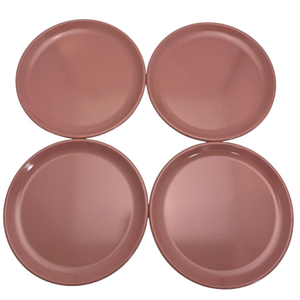VTG Rubbermaid 3840 3838 3836 3813 Melamine Dusty Rose Pink Place Settings x 4 - Picture 3 of 12